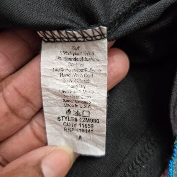 Double Zero Lace Skirt Medium Sheer Rainbow Lined Pull-on Boho Whimsigoth A-Line - Picture 7 of 9